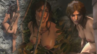 Rise of the Tomb Raider Nude Game Play [Часть 17] Новая 2024 горячая обнаженная сексуальная Лара Обнаженная версия-X Mod