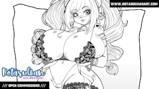 Heerlijke bochtige enorme oppai-tieten en enorme kont-kont Anime Ecchi Hentai door HotaruChanART