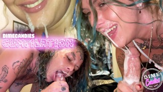 the HOTTEST cum guzzling compilation - Dimecandies