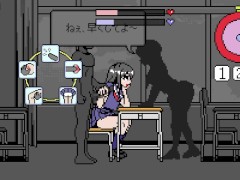 【エロゲー トキトメ男の寿命ライフ ～時を止める絶倫男～(体験版)実況】時間停止してJ●にエロいことできるドットアニメーションエロゲー。 - Screenshot 13 of 16 - Hentai