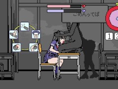 【エロゲー トキトメ男の寿命ライフ ～時を止める絶倫男～(体験版)実況】時間停止してJ●にエロいことできるドットアニメーションエロゲー。 - Screenshot 14 of 16 - 同人エロゲ