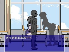 【エロゲー トキトメ男の寿命ライフ ～時を止める絶倫男～(体験版)実況】時間停止してJ●にエロいことできるドットアニメーションエロゲー。 - Screenshot 15 of 16 - エロゲー