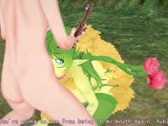 having sex with a dryad in the forest (card creator: BlackJellyfish)