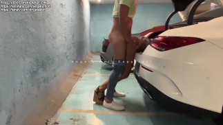 Angela Doll - An horny guy fucks me without asking my opinion in the trunk of his car