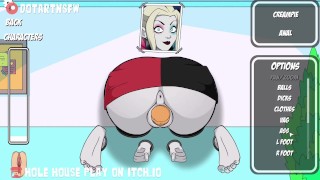 Harley Quinn Big Ass Stuck In Glory Hole - Hole House Game
