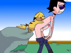 PokeTrainer Gets Railed By Pikachu COCK! Pokemon Hentai