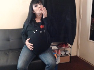 Sneaky Pregnant Smoker