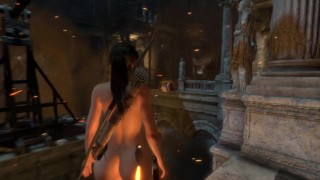 Rise of the Tomb Raider Nude Game Play [Part 21] New 2024 Hot Nude Sexy Lara Nude version-X Mod