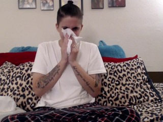 Sick Nose Blowing Cough