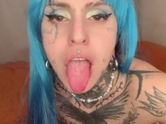 Ahegao otaku girl masturbacion POV Melissa Rabbit