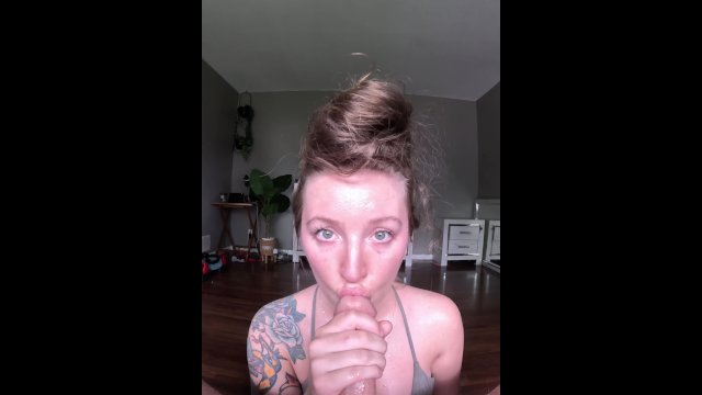 Taking all my cum like a good girl