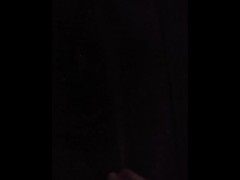 Desperate piss in the park during a night walk