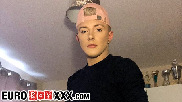 British Twink Teddy Lane Spanks His Ass Then Rides His Dildo