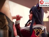 Hot Ahri Do Sweet Blowjob And Getting Cum In Mouth | Best LOL Hentai 4k 60fps