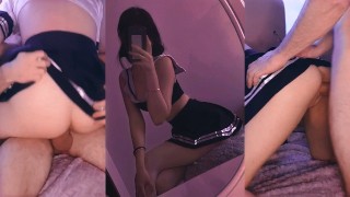 Fucked a 18 y/o TikTok E-girl wearing anime skirt  | Shorties