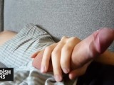 Swedish boy playing and teasing you with his foreskin (slow motion)