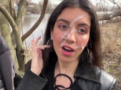 Я хочу прогуляться по парку со спермой на лице! Кончи мне на лицо! - Публичный Cumwalk - Screenshot 6 of 16 - Public Cumwalk