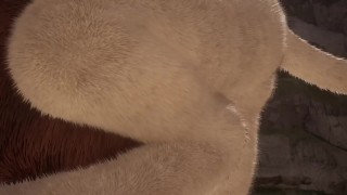 Big Lion Cums Inside Minotaur Grok | (Furry Gay Sex) | Wild Life Furries