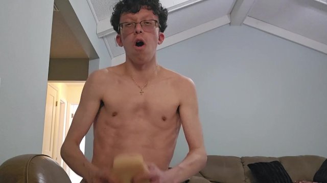 Fucking My Sex Toy Around The Kitchen and Breaking it, To Bust a Huge Load!