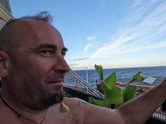 We're drinking our piss with straw from an ostrich egg shell