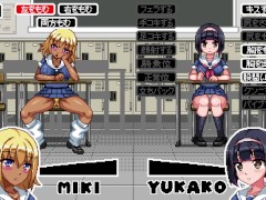 【エロゲー セク●ラハイスクール(体験版)実況】授業中に金髪爆乳黒ギャルと委員長にエロいことできるドットアニメーションエロゲー。 4/16