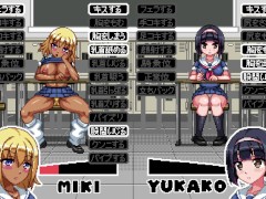 【エロゲー セク●ラハイスクール(体験版)実況】授業中に金髪爆乳黒ギャルと委員長にエロいことできるドットアニメーションエロゲー。 7/16