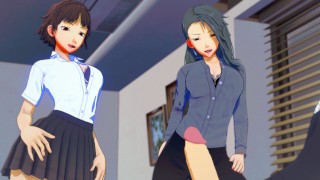 Persona 5: Trio com irmãs Niijima