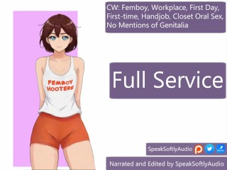 [audio] Femboy gives Extra Services at Femboy Hooters F/A