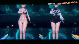 Impacto Genshin - Eula Dança Sexy!