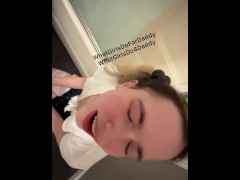 [OC] Amateur - Pissing all over a stupid empty-headed fuck-hole human urinal!