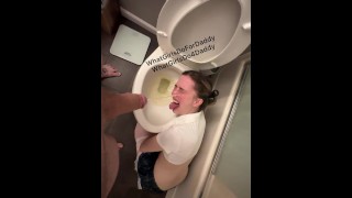 OC Amateur Pissing All Over A Stupid Empty-Headed Fuck-Hole Human Urinal