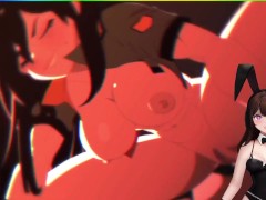Bunny VTuber watches FREE FOR ALL 3 [HENTAI]