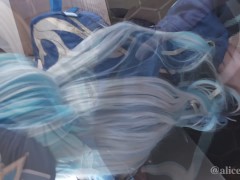 💙💧Genshin Impact Furiina　cosplaying multiple orgasm hentai video