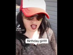 Sexy goth girl on tiktok