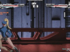 PURE ONYX - Goth muscle brunnete dominated by blonde police woman