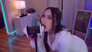 ASMR DIRTY Passionate Ear licking, WET Ear eating