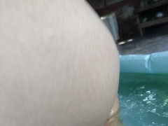 mi fantasia hecha realidad mamada en una mini piscina