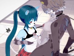 this cat girl was tricked into casting to have futanari sex (card owner: Thespeedyraisin)