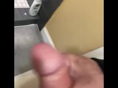 Jerking cock