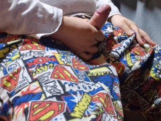 HANDJOB OF MY SUPERMAN PAJAMA!!! AND SUPERCOCK OBVIOUSLY