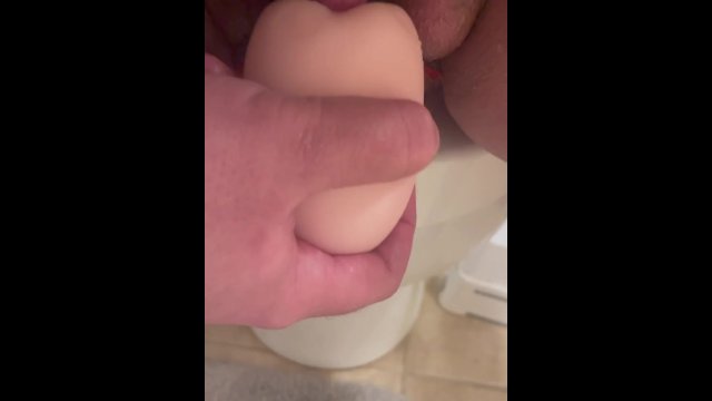 Trans FTM Man with Fat Cock Strokes It To Cum