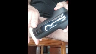 My first experience with Men Satisfyer (and big cumshot with moans)