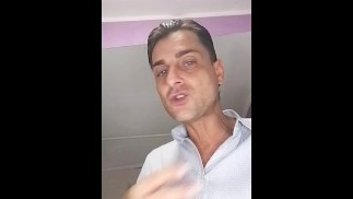 Francesco Mancino takes a shower and puts on cream