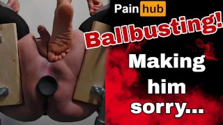 Treinamento Zero Femdom Ballbusting Discipline! CBT Bondage Espancando Real Homemade BDSM Milf Madrasta