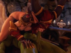 阿莱克丝塔萨与兽人 激烈的性爱 - Screenshot 8 of 16 - Cosplay