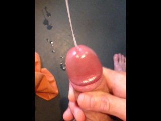 Masturbation ended in long ropes of cum