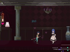 【Sadiubus(体験版)実況】逆レドットアニメーションエロゲー。メイドに足コキ、魔女にパイズリされたり・・(横スクロールアクションゲーム) 5/16