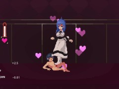 【Sadiubus(体験版)実況】逆レドットアニメーションエロゲー。メイドに足コキ、魔女にパイズリされたり・・(横スクロールアクションゲーム) 8/16