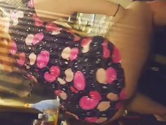 Bbw shakes fat ass for hubby in pj's
