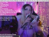 ASMR Shiny Bikini Ear Licking ~ Kick Stream Bunnydollxo